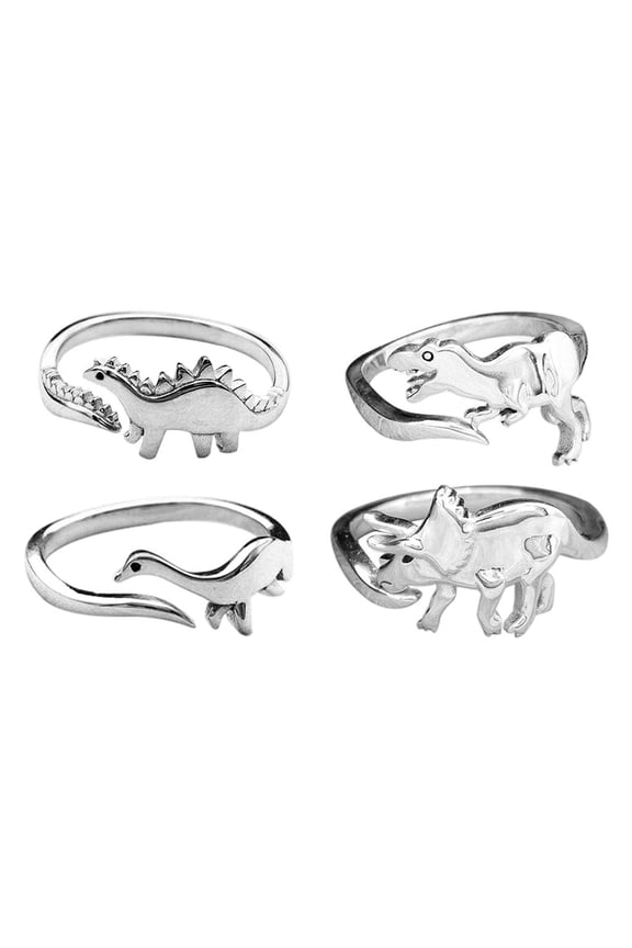 Stylish Alloy Rings Dinosaur Theme, Ornament Accessory for Women Men, ,Friends Couples party and daily Work Holiday Travel