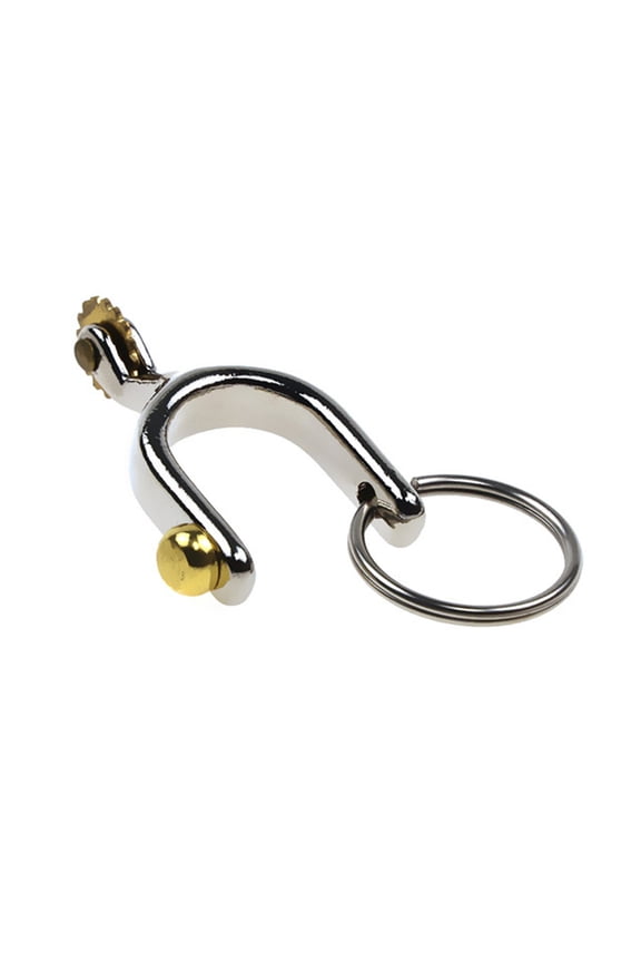 Stylish Alloy Spur Keychain Multifuntional Bag Decorations Equestrian Themed Key Ornament Suitable for Everyday Use