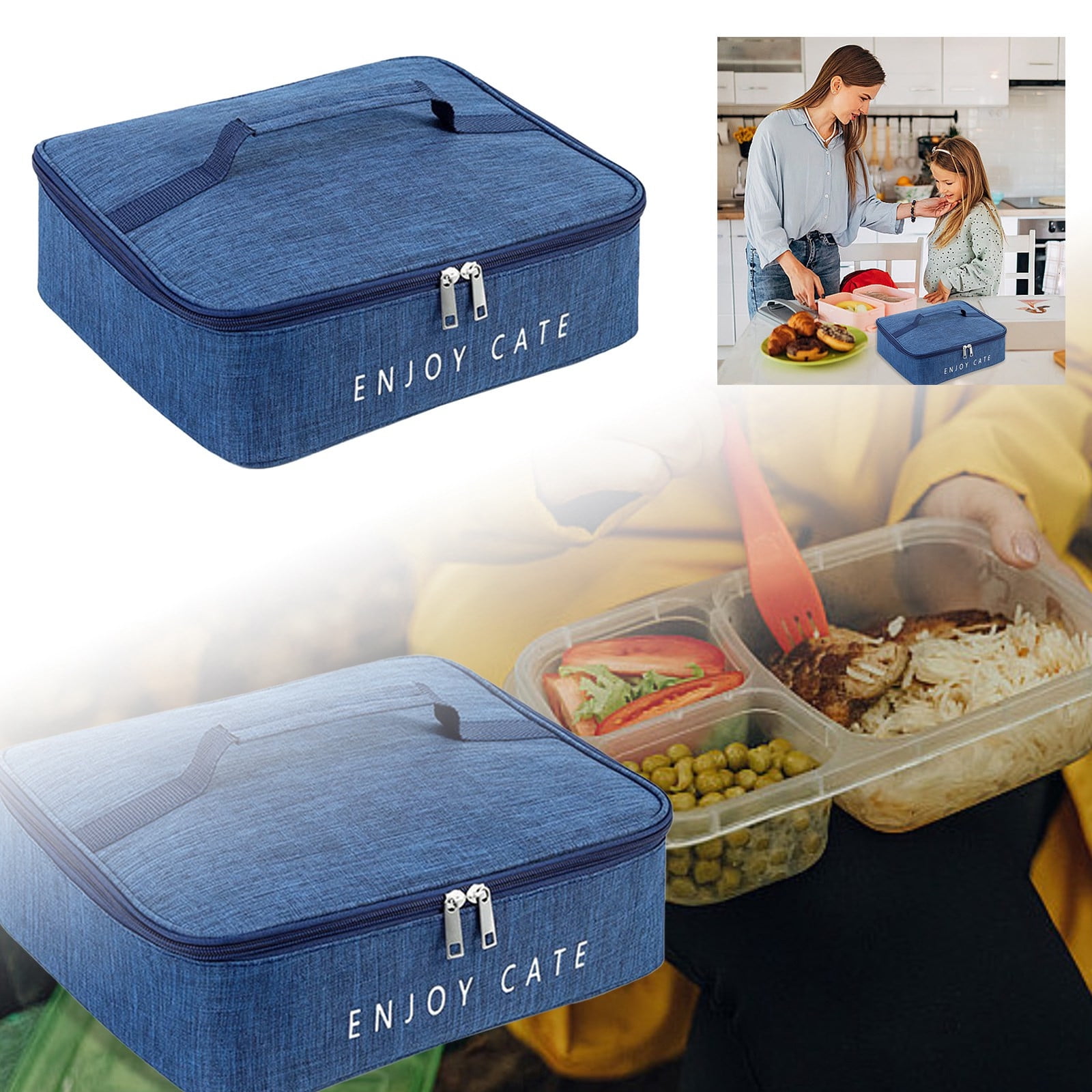 Stylish And Convenient Lunch Box Handbag For Meals Kitchen Utensils