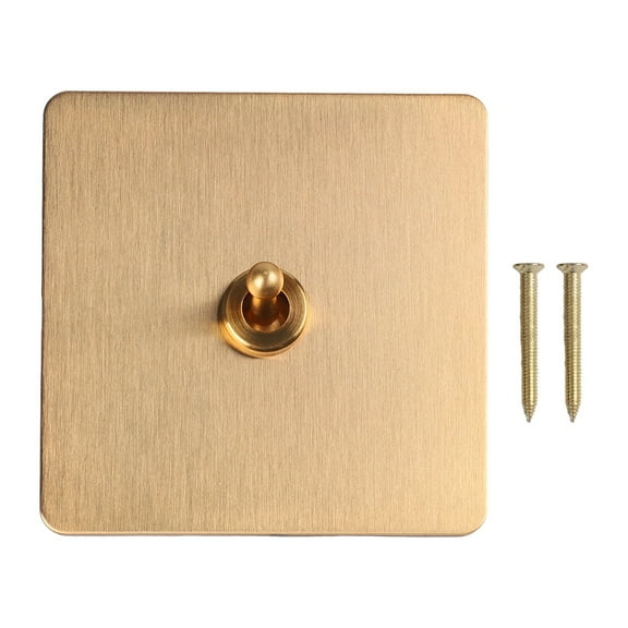 Stylish And Functional 12 Way Toggle Light Switch In Premium Brass Material