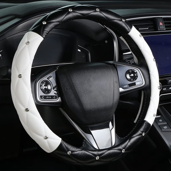 Stylish And Functional Leather Steering Wheel Cover Suitable For Most Cars