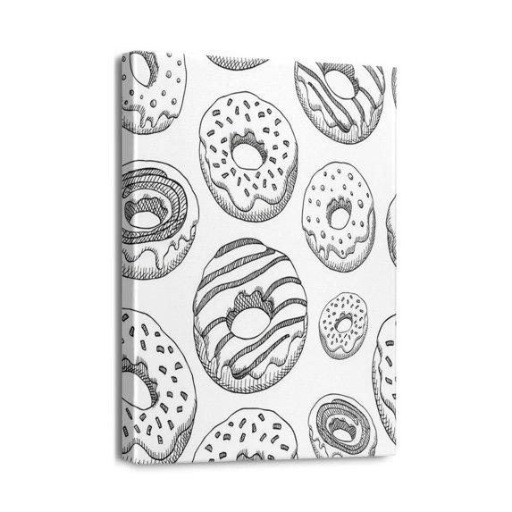 Stylish Apartment Accessory Unframed 12x16 Black and White Aesthetic Poster on Canvas for Home Wall Décor