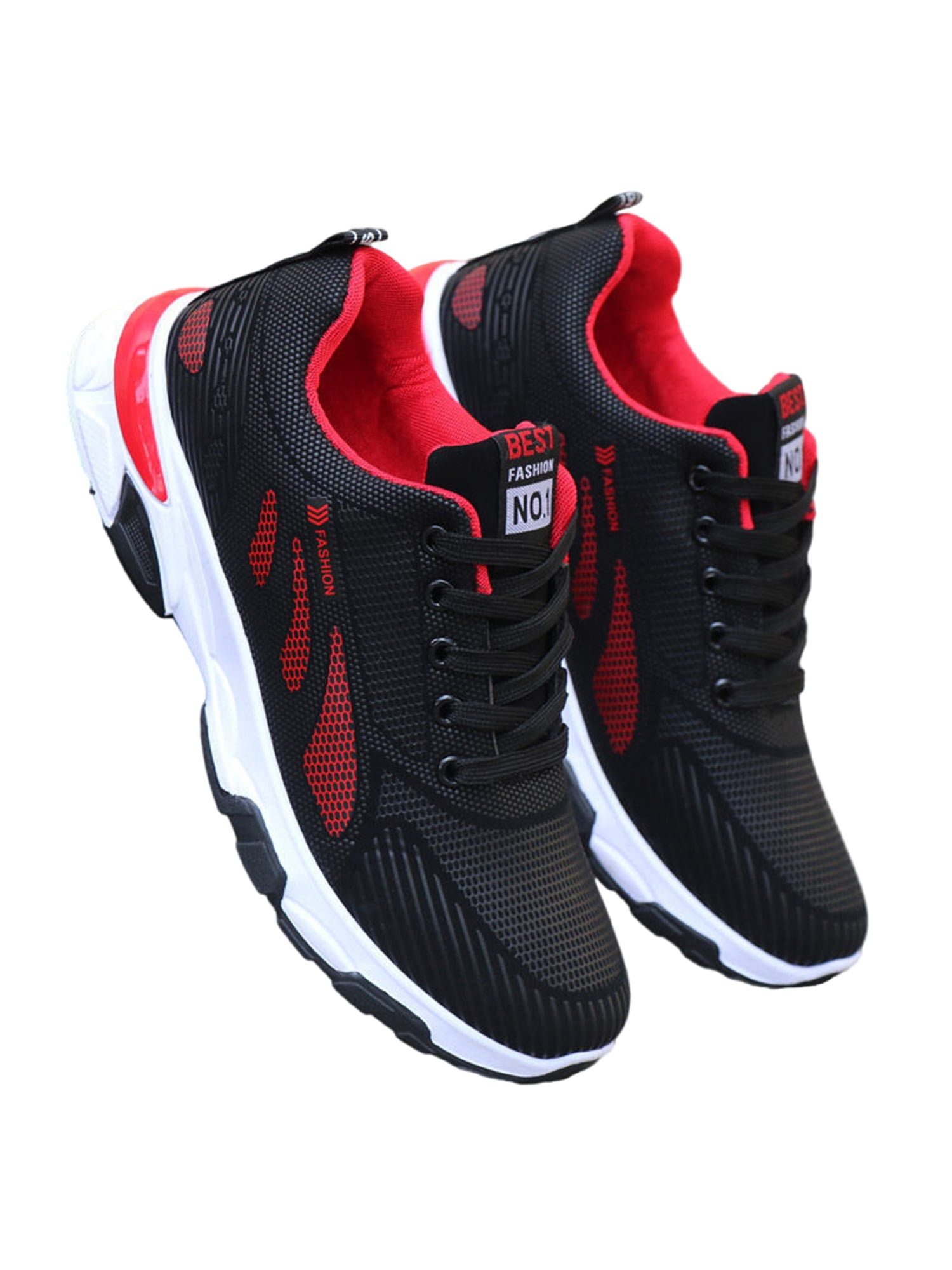 Stylish Athletic Shoes for Men with Comfortable Knit Fabric Upper and ...