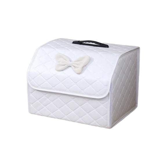 Stylish Auto Trunk Storage Box Multifunctional Storage Box Foldable Trunk Storage Easy to Carry for Organized Trunk Spac