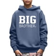thumbnail image 1 of Stylish BIG BROTHER Letter Print Hoodies For 5-14Y Boys - Casual Graphic Design With Stretch Fabric For Comfortable Spring/Autumn Wear, 1 of 8