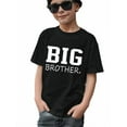 thumbnail image 1 of Stylish BIG BROTHER Letter Print T-shirt For 7-15Y Boys - Casual Graphic Design For Comfortable Summer Wear, 1 of 9