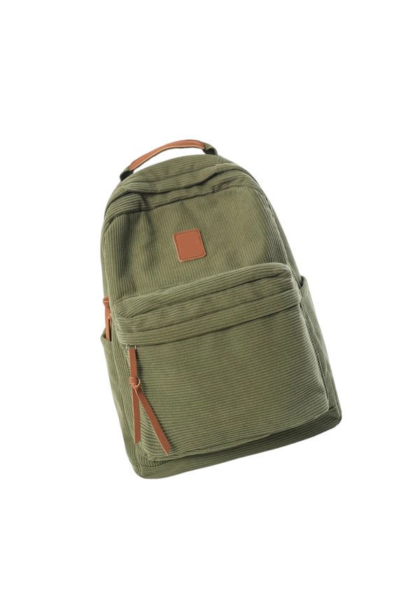 Stylish Backpack Korean Trendy Daypack Ergonomic Corduroy Laptop Bag Book Bags for Daily Commute Travel Use