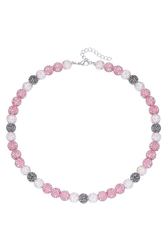 Stylish Baseball Necklace Beaded Choker Rhinestones Disco Clavicle Chain Athletic Accessory for Sports Enthusiasts