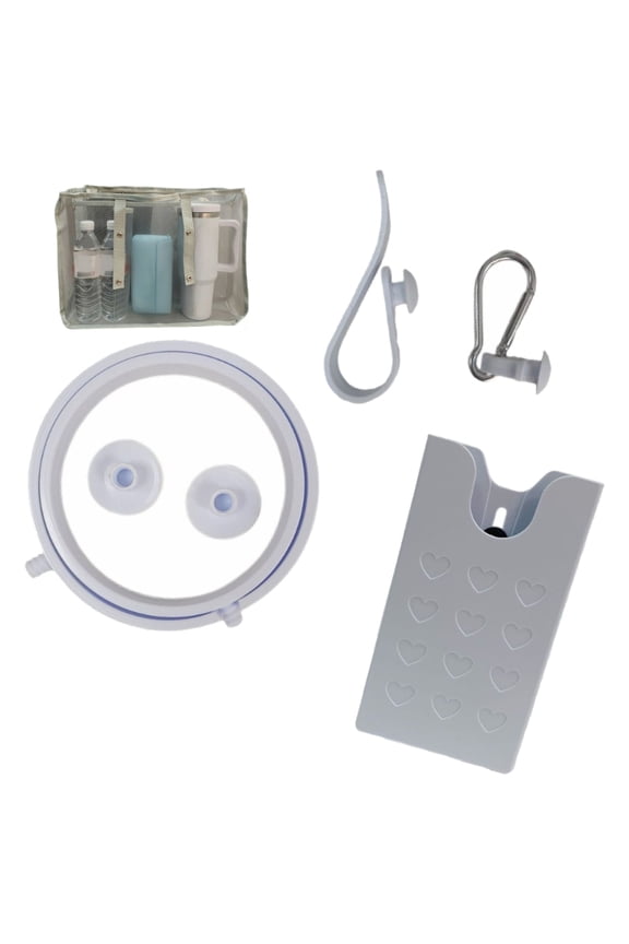 Stylish Beach Bag With Detachable Hook And Mesh Storage Pouch Oxfords Fabric Organiser For Poolside Or Vacation