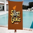 thumbnail image 1 of Stylish Beach Towel with Bold ' SilicET Gaius ' Fruit-Inspired Design Perfect for Pool Travel and Bath - Ideal for Women, 1 of 6