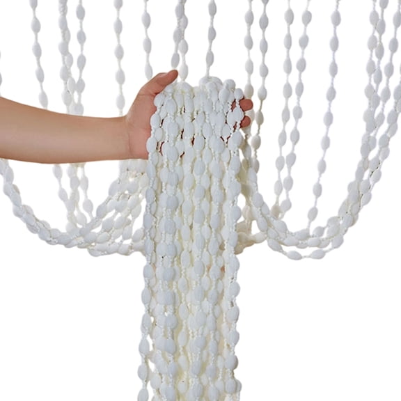 Stylish Beaded Entryway Door Curtain Salon Event Decors Polyester Fringes Drape