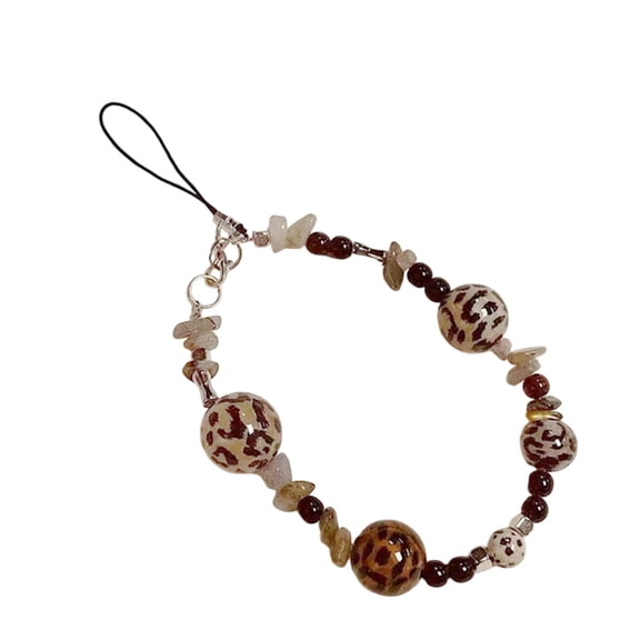 Stylish Beaded Lanyard With Trendy Leopard Designs For Everyday Use Comfortable Grip And Personalize Styles