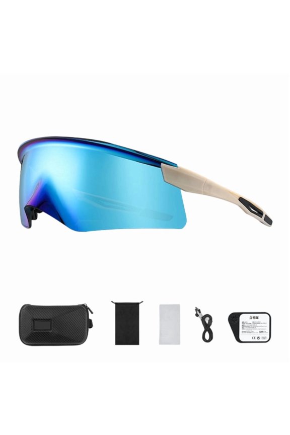Stylish Bike Sunglasses with Anti Fog Feature Shockproof for Day Night Riding