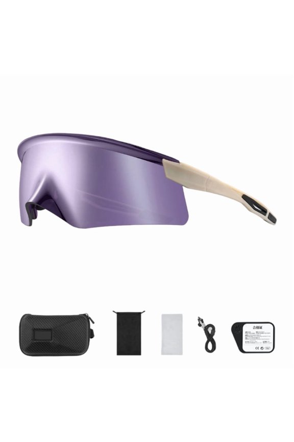 Stylish Bike Sunglasses with Anti Fog Feature Shockproof for Day Night Riding