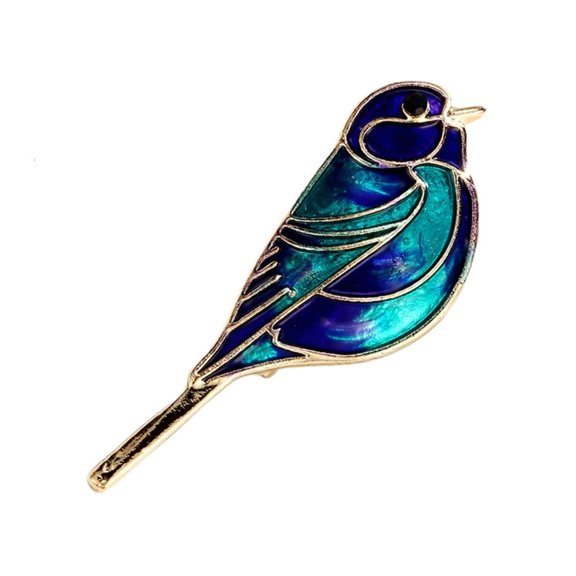 Lerpwige Stylish Bird Design Brooch For Various Occasions Lightweight Sturdy Zinc Alloy
