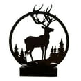 thumbnail image 1 of Stylish Black Candle Holder Exquisites Workmanship Deer Decoration for Home Creative Iron Candlestick, Animal Pattern, 1 of 18
