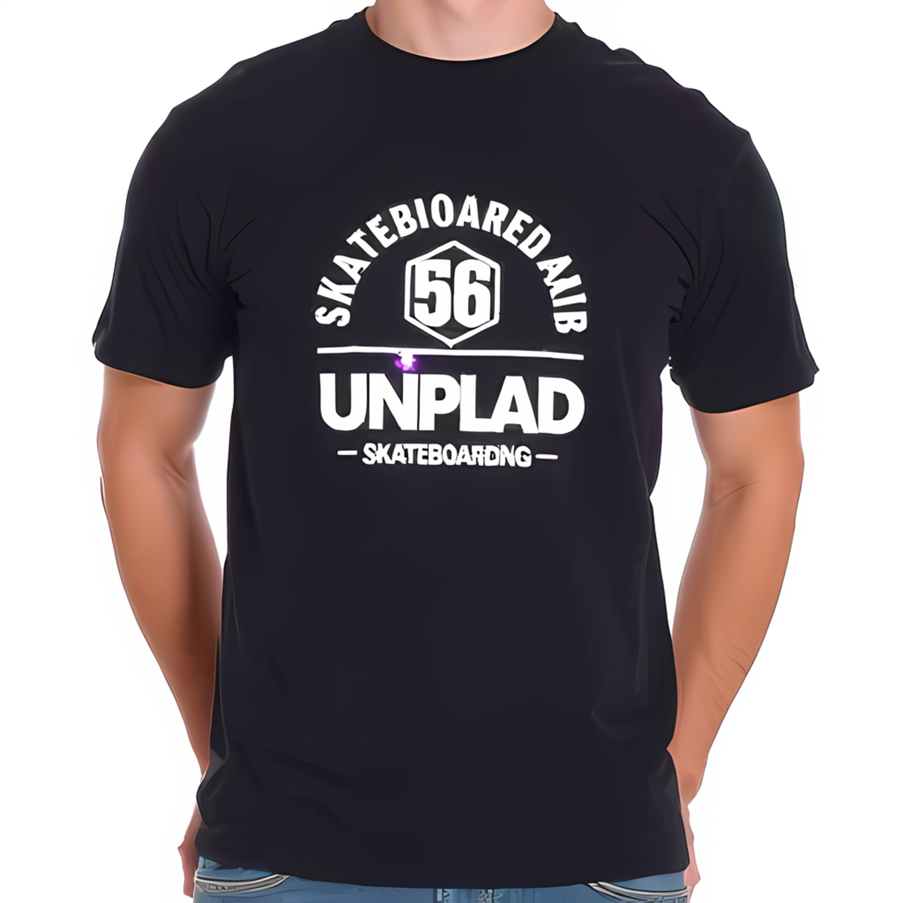 Stylish Black Cotton Short Sleeve T Shirt For Skateboard Enthusiasts Stylish Black Cotton Short Sleeve T Shirt For Skateboard Enthusiasts