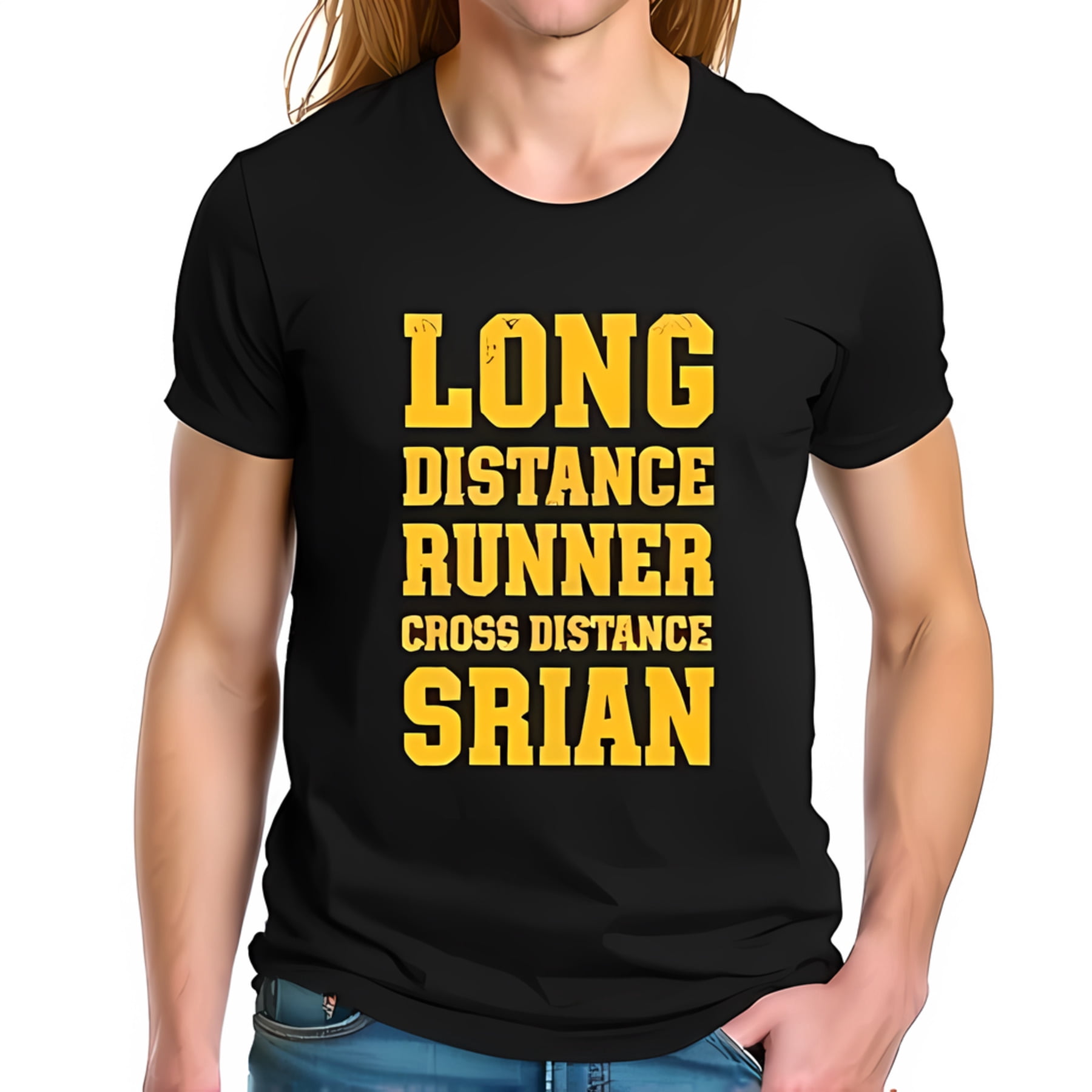Personalized Cotton Short Sleeve T-Shirt for Runners - Vintage Style ...