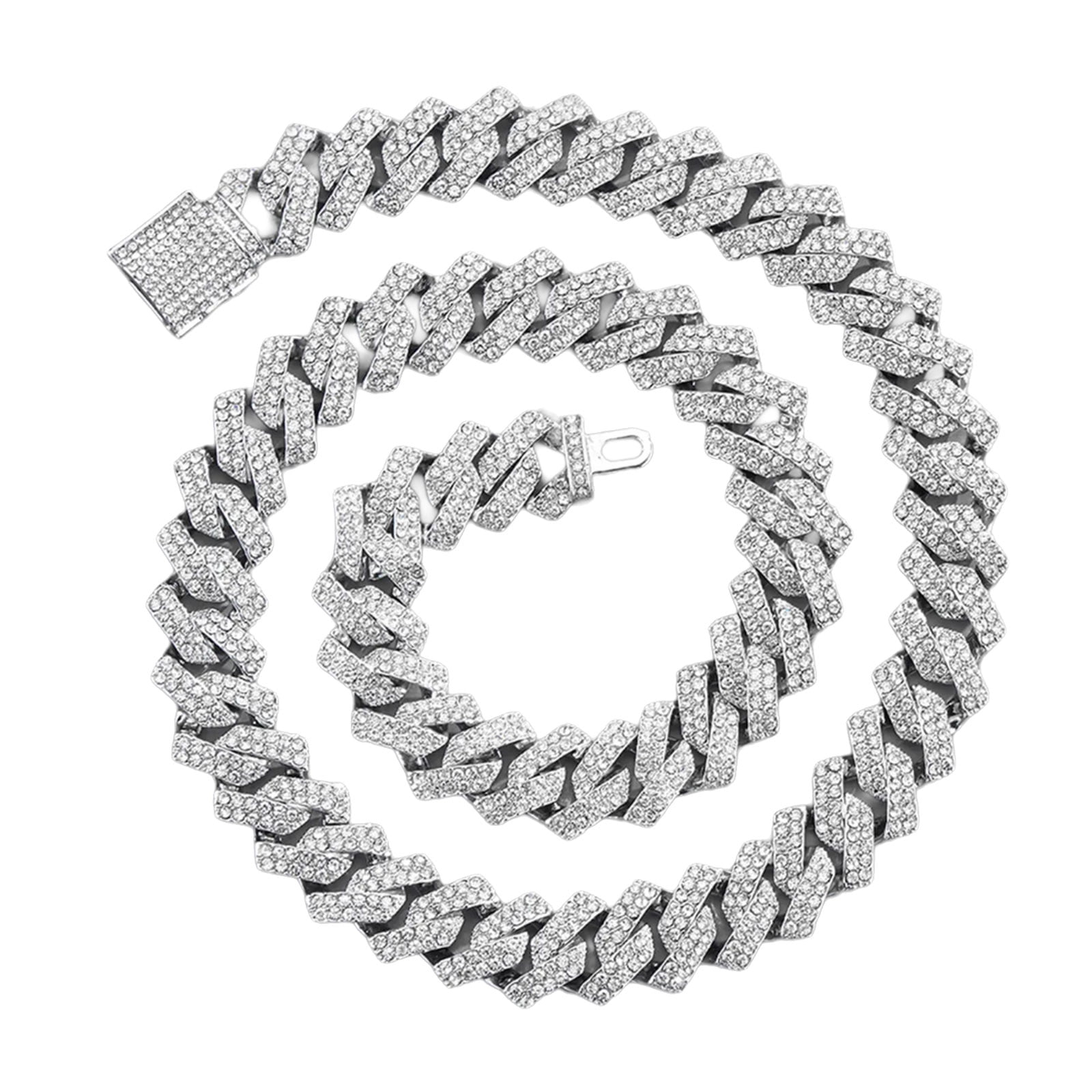 Stylish Black Cuban Chain Portable Hip Hop Inspired Jewelry Accessory ...