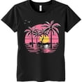 thumbnail image 1 of Stylish Black Neck T-Shirt with Eye Catching Center Chest Graphic, 1 of 5