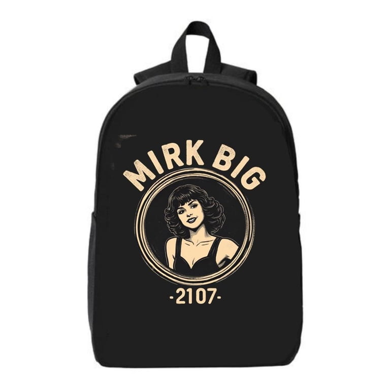 Stylish Black School Backpack with Circular Design Featuring  display picture 1