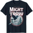 thumbnail image 1 of Stylish Black T-Shirt with Bold Crow Graphic and Woodland Scene Design, 1 of 5