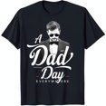 thumbnail image 1 of Stylish Black T-Shirt with Cool Suit & Sunglasses Graphic 'A Dad Day EVERYWHERE', 1 of 5