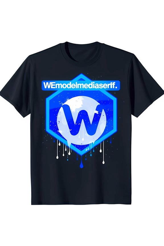 Stylish Black T-Shirt with Eye Catching Dripping Design for Casual Wear