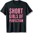 thumbnail image 1 of Stylish Black T-Shirt with Glittery SHORT OF PERFECTION Graphic, 1 of 5