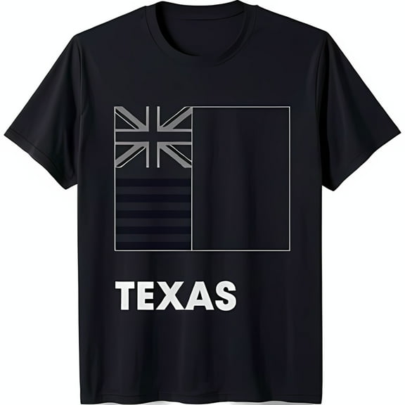 Stylish Black T-Shirt with Gray Graphic & Bold Design