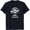 thumbnail image 1 of Stylish Black T-Shirt with 'Happy Birthday' Graphic & Circle Design, 1 of 5