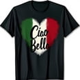 thumbnail image 1 of Stylish Black T-Shirt with Off Center Dark Green Heart Graphic Short Sleeves, 1 of 5