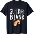 thumbnail image 1 of Stylish Black T-Shirt with 'Super Blanr' Graphic & Couple Design for Casual Wear, 1 of 5