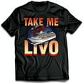 Stylish Black TShirt with 'TAKE ME TO YOUR' Graphic & Cruise Ship