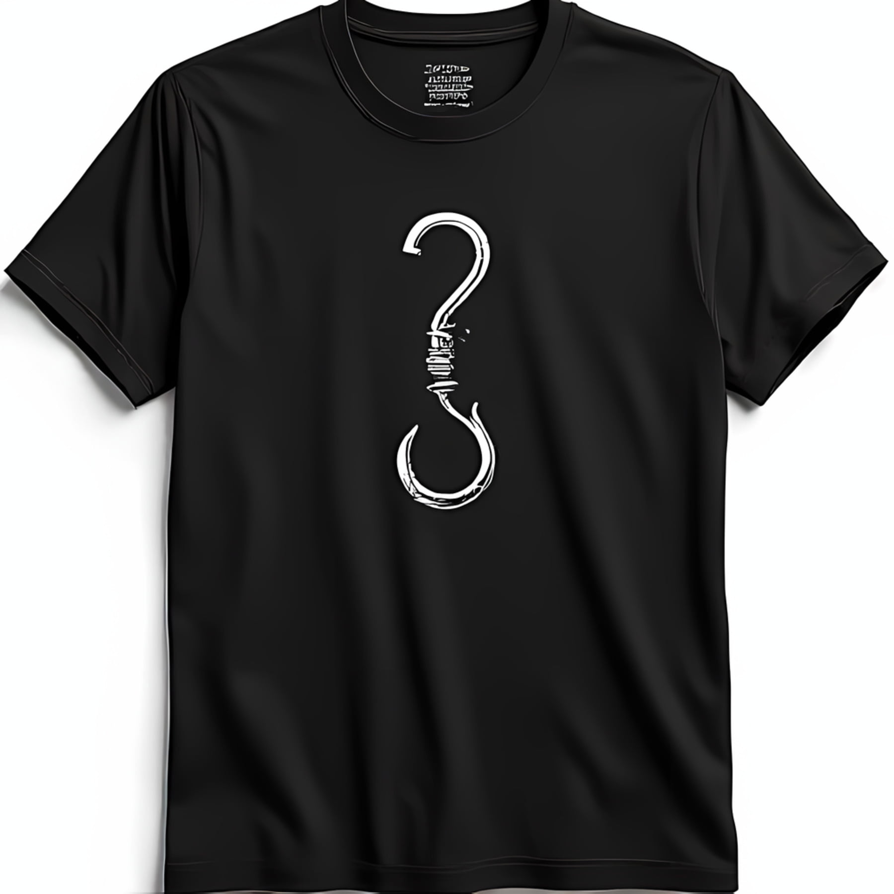 Stylish Black TShirt with Unique Design Eye Catching Graphic Tee