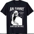 thumbnail image 1 of Stylish Black T-Shirt with Unique Graphic: Man in Sunglasses & Design, 1 of 5