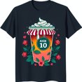 thumbnail image 1 of Stylish Black T-Shirt with Vibrant Coffee Cup Graphic AISK 10 Design, 1 of 5