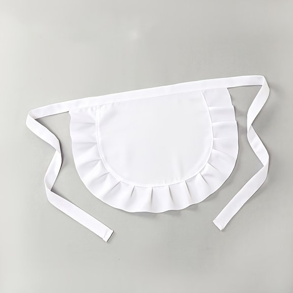 A Stylish Black and White Maid Apron - a Cute Kitchen and Dining Apron for Women, Perfect for Waitresses, Couples' Gifts, Valentine's Day, Cosplay, Theater Performances, Christmas Presents