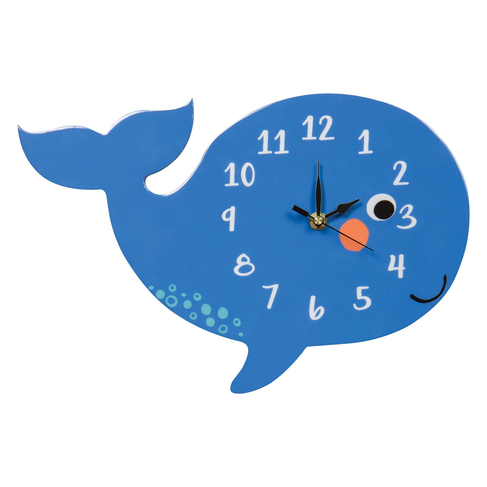 Stylish Blue Whale Wall Clock by Trend Lab
