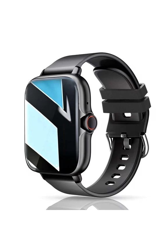 1.83" HD Smart Watch for Android & iOS, Bluetooth Call, Music Player, Notifications, Fitness Tracker for Men & Women (Black)