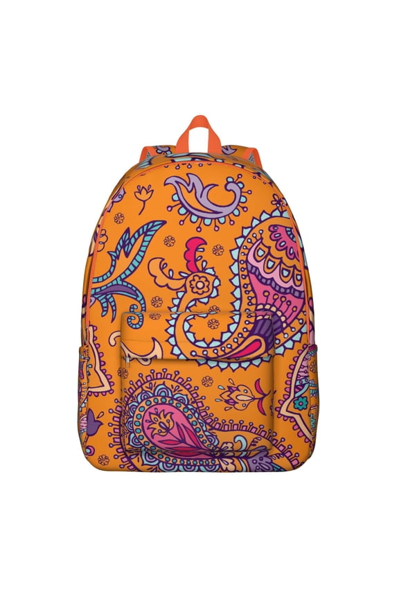 Stylish Bohemian Paisley Backpack, Large Capacity Durable Daypack for School College, Lightweight Laptop Bag, Ideal Gift for Teens Women