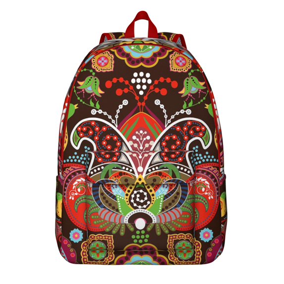 Stylish Boho Paisley Backpack - Versatile Daypack for School, Campus or Office Use, Lightweight & Roomy with Computer Compartment, Perfect Practical Gift for Any Occasion