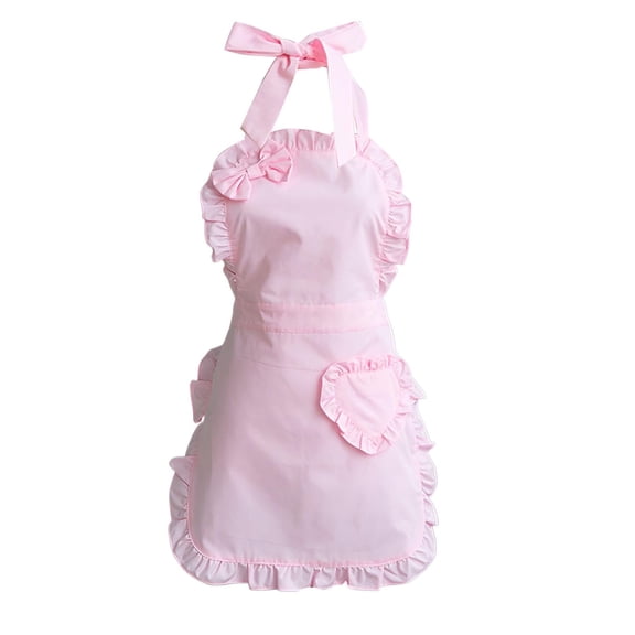 Stylish Bowknot And Roll Hem Men's Apron With Back Strap, Home Kitchen, Cooking, Baking