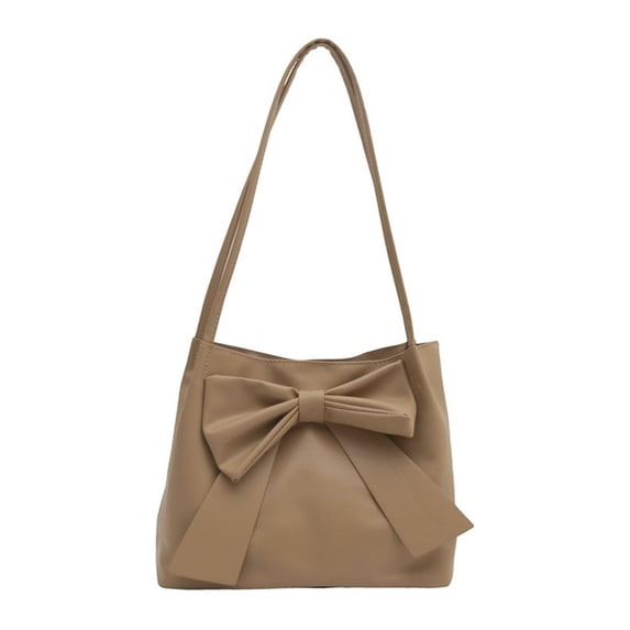 Stylish Bowknot Decorated Shoulder Bag Casual Handbag Large Capacity Top Handle Bags For Travel And Work