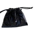 thumbnail image 1 of Stylish Bowknot Embellished PU Drawstring Bag Beautiful Large PU Pocket Bowknot Pouches with Drawstring Closure, 1 of 11