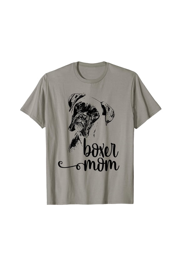 Stylish Boxer Dog Face T-Shirt - Perfect Gift for Dog Lovers and Boxer Moms