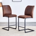thumbnail image 1 of Stylish Brown Suede Conference Chairs (Set of 2), 1 of 12