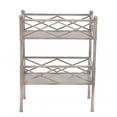 thumbnail image 1 of Stylish Brushed Silver 2 Shelf Serving Cart or Bookcase, 1 of 3