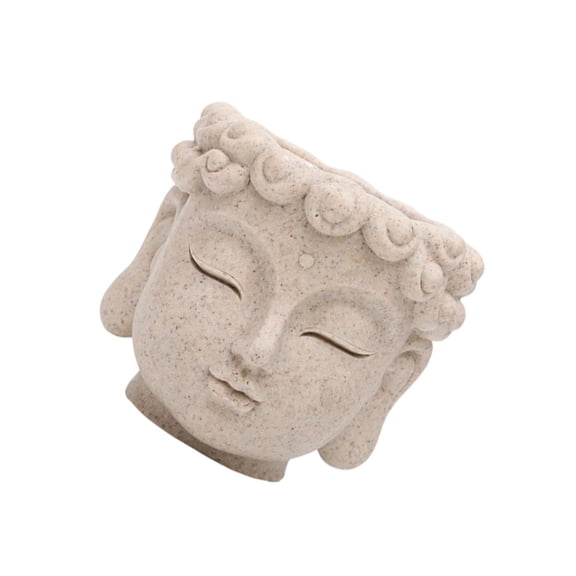 Stylish Buddhas Head Succulents Planter With Drainage Hole For Indoor Use