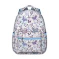 thumbnail image 1 of "Stylish Butterfly Design Backpack - Ergonomic School Bag for Teens & Adults, Spacious Compartment for Laptop & Books, Trendy Floral Gift", 1 of 6